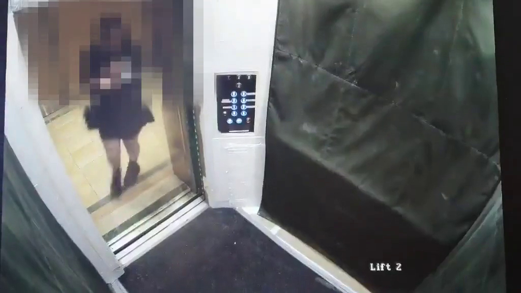 Un Homme Et Une Femme Film S En Train De Faire Pipi Dans Un Ascenseur