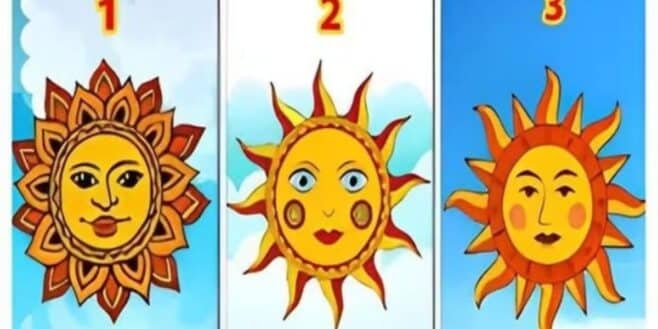 Test de personnalité le soleil que vous choisirez en premier révèle un secret sur vous