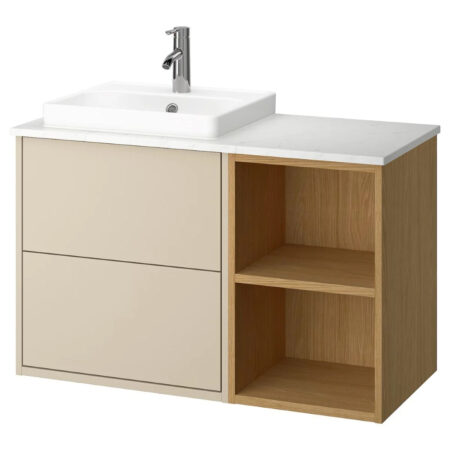 Ce meuble de salle de bain Ikea effet marbre va transformer votre pièce-article
