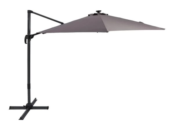 Lidl cartonne avec son parasol à LED pour profiter du jardin du matin au soir