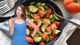 Ne mangez plus des tomates avec du concombre pour aider la digestion