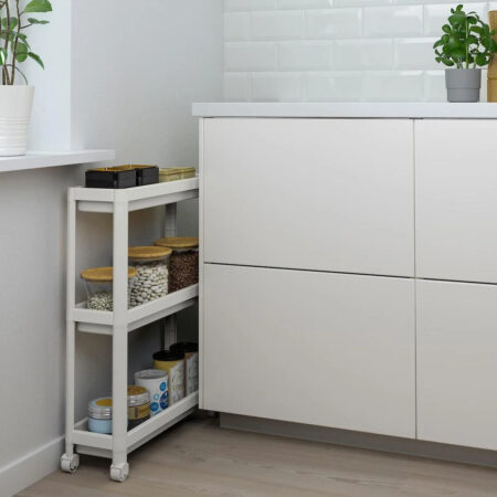 Ce chariot IKEA ajoute du rangement aux plus petites cuisines-article