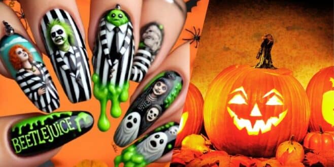 Des ongles effrayants pour Halloween qui s'inspirent de Beetlejuice